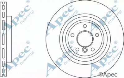 APEC BRAKING dsk3186 -  Тормозной диск